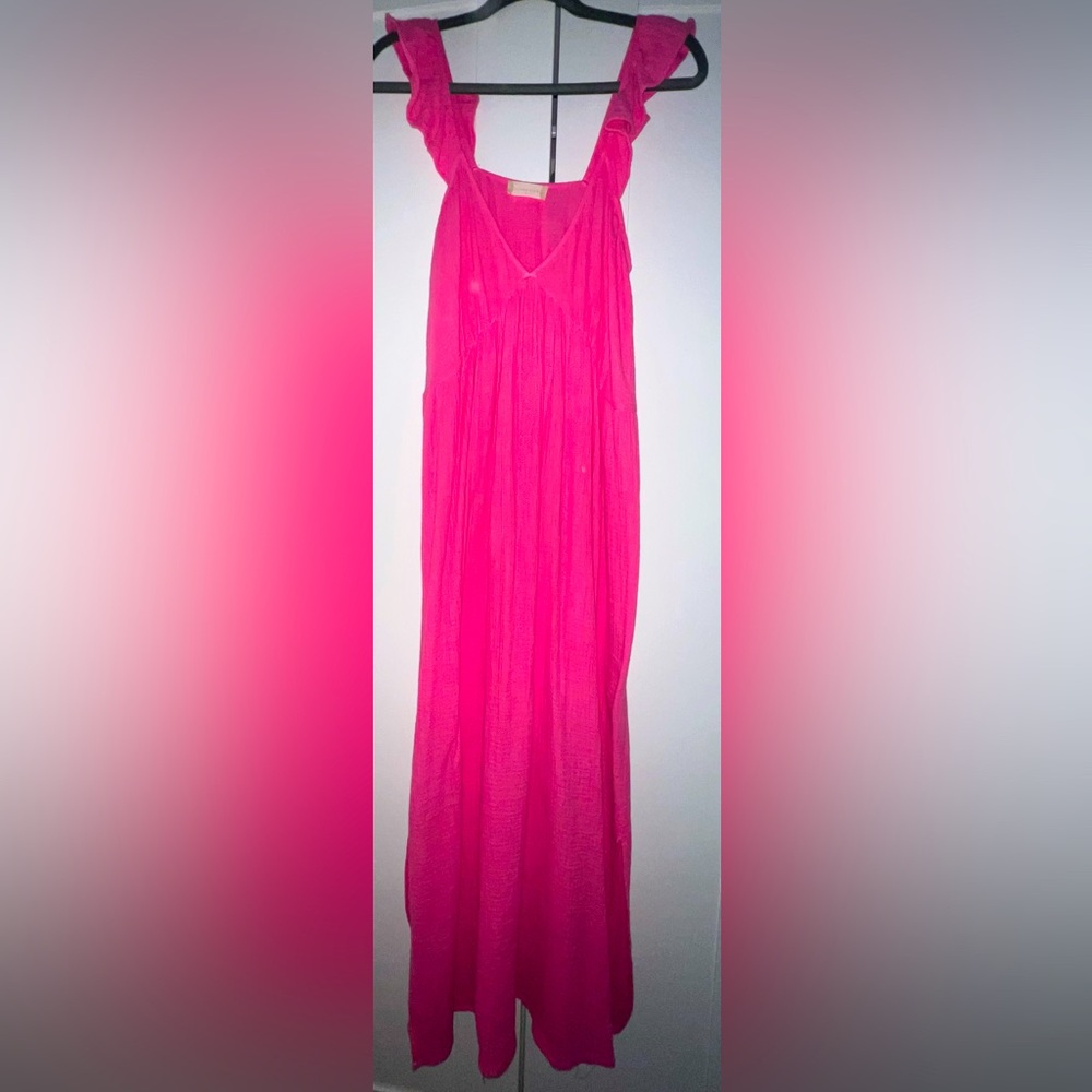 Maxi pink dress